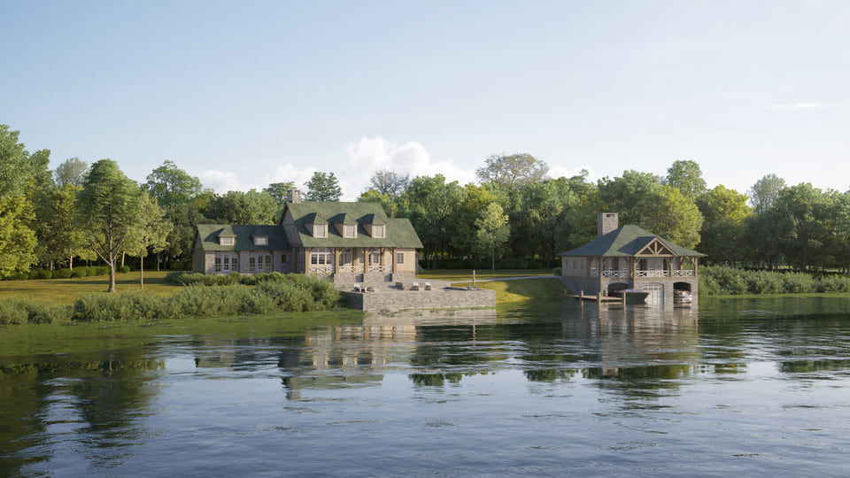 rendering service single Family home in Texas