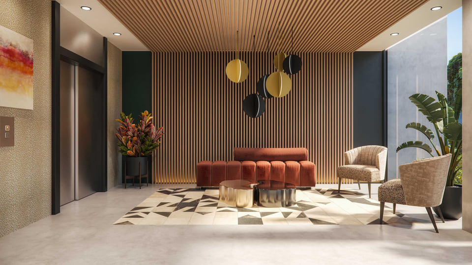 The Colorfield, Austin TX — Cumby Group. Multifamily VR walkthrough of resident lounge and amenity spaces.