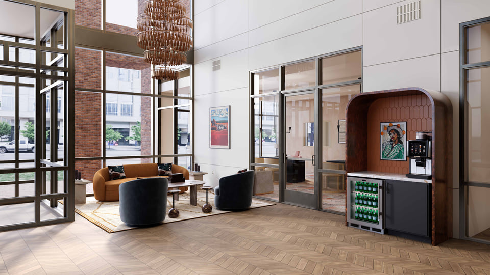entrance lobby rendering