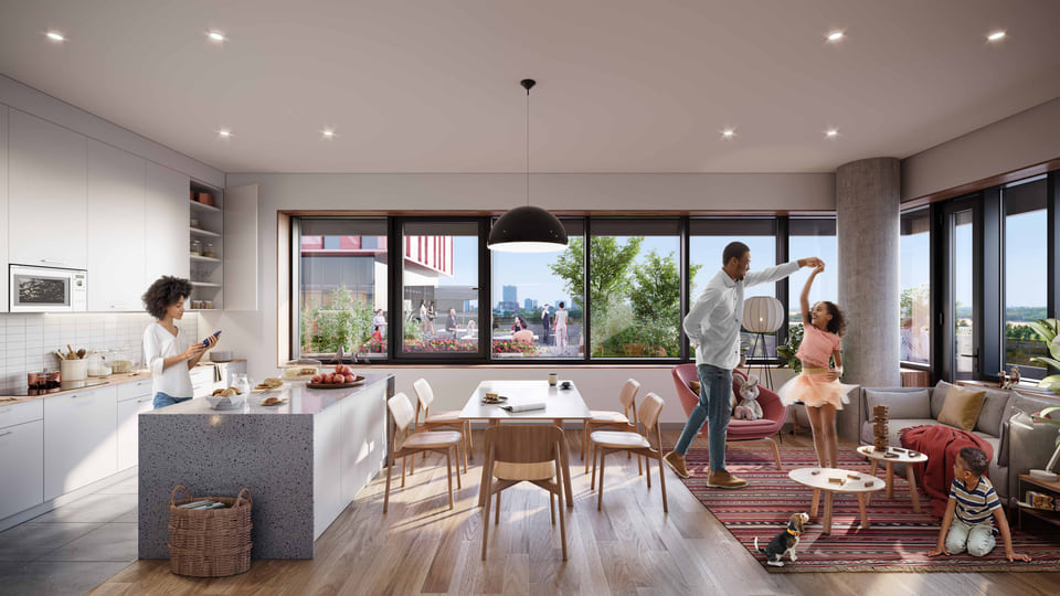 Interior Rendering Calgary, Canada Perkins+Will