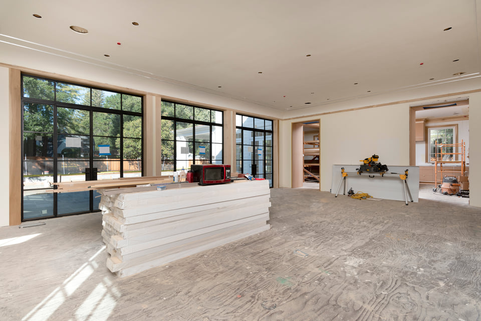 Family Room — before virtual staging
