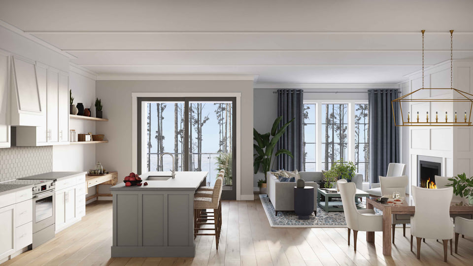 Seattle Rendering - Living Room