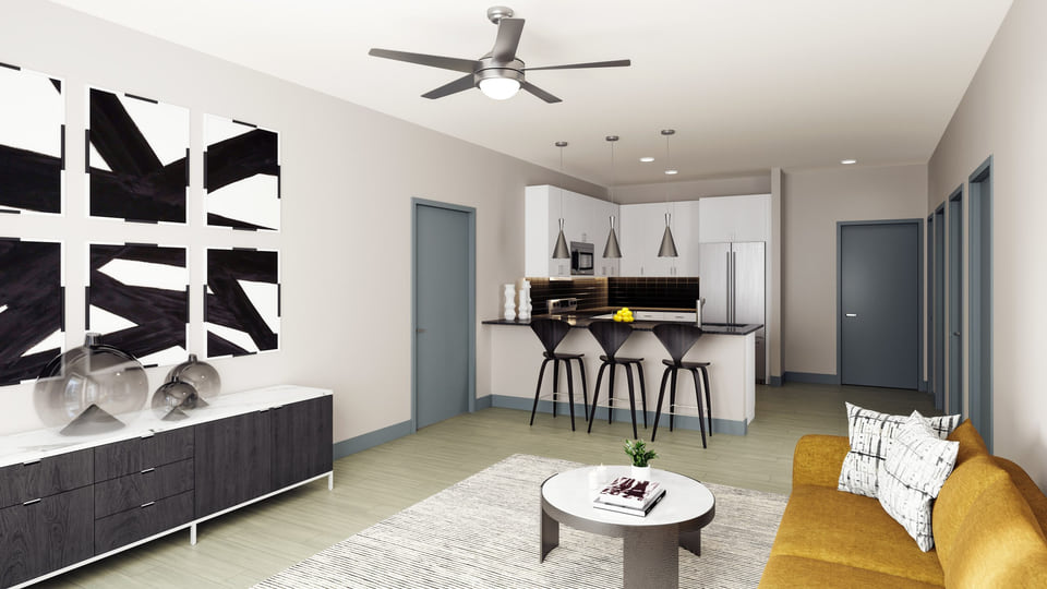 Cortland Westshore — Unit B2 living room