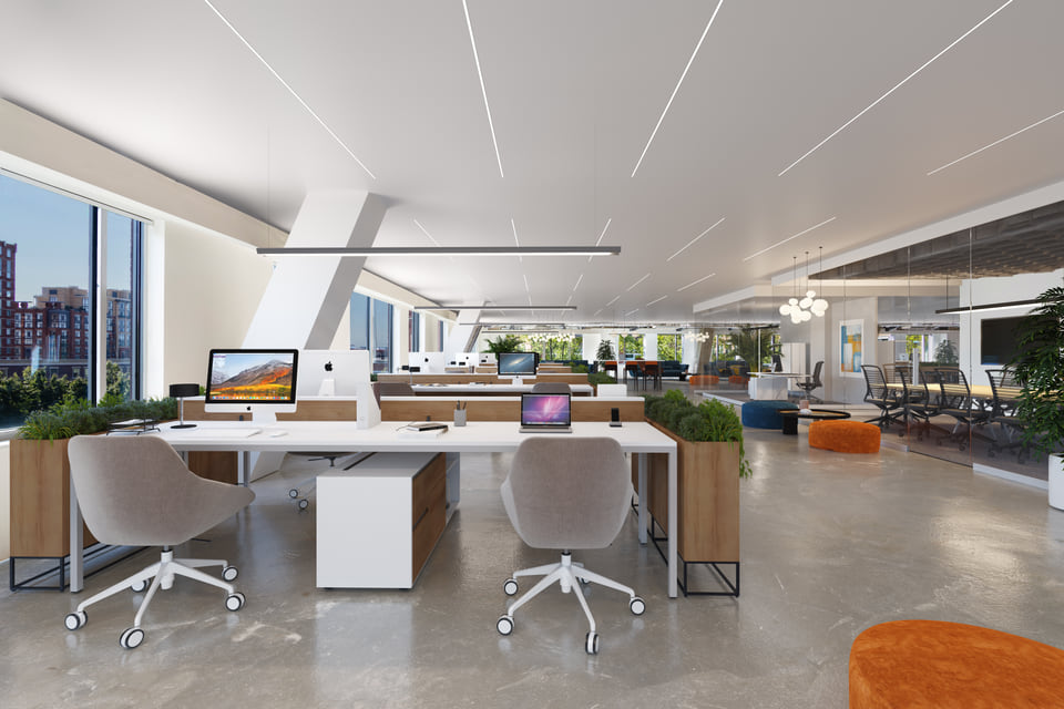 Confidential Tech Floor — after virtual staging