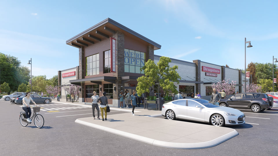 Ten Trails, Black Diamond WA — Oapointe Communities. Mixed-use VR walkthrough across the retail streetscape and community amenities.