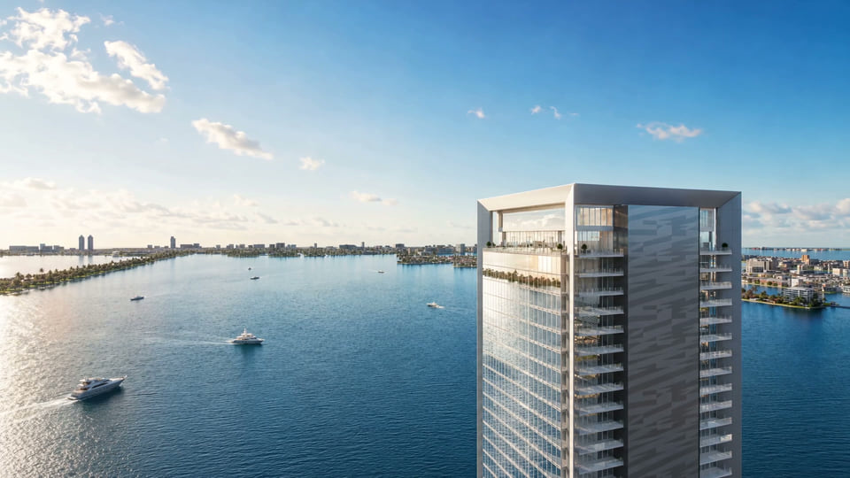 Missoni Baia waterfront high-rise rendering in Miami