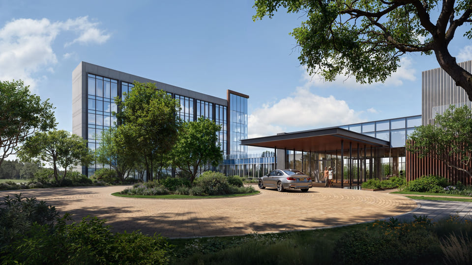 Elevation Hotel, Montgomery AL — hospitality exterior entrance rendering