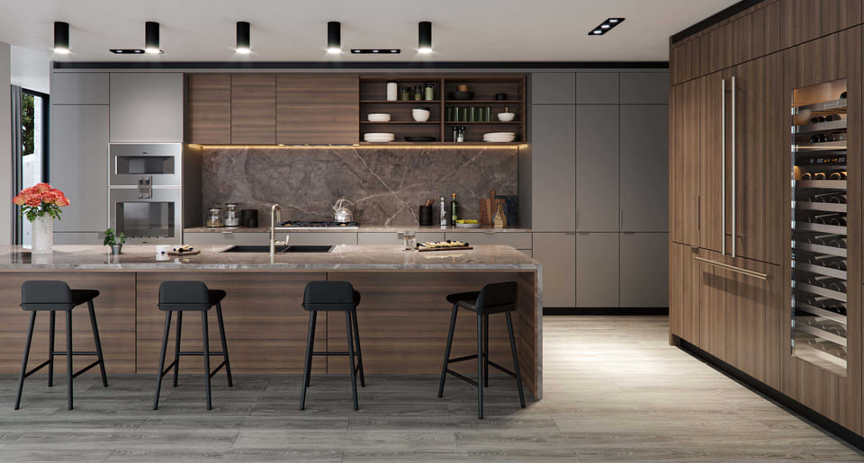 Condo luxury kitchen.