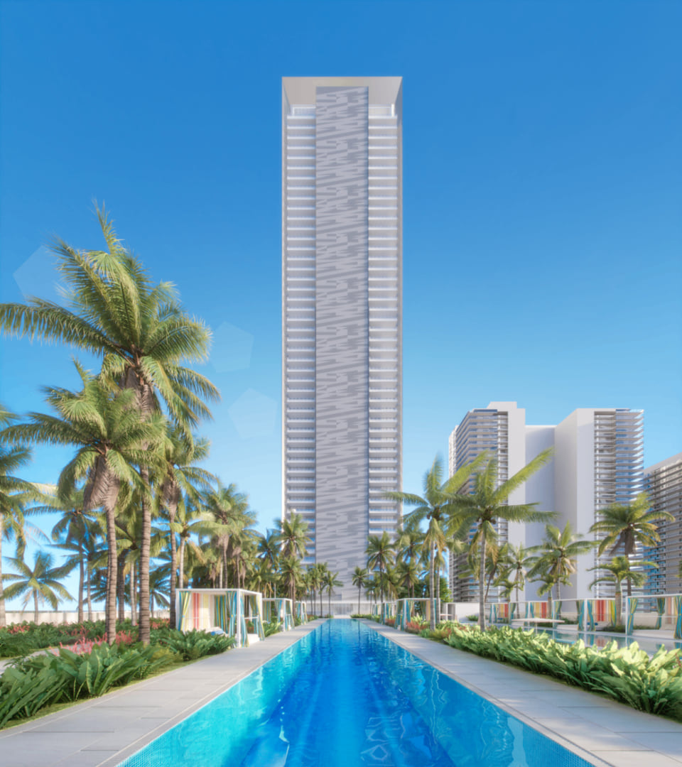 3D animation frame, Missoni Baia pool deck