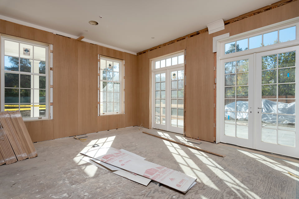 Library Space — before virtual staging