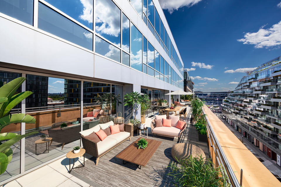 55 M Street SE, Washington DC — Spear Street Capital. Office 360° tour of the Class A workspace and rooftop terrace.