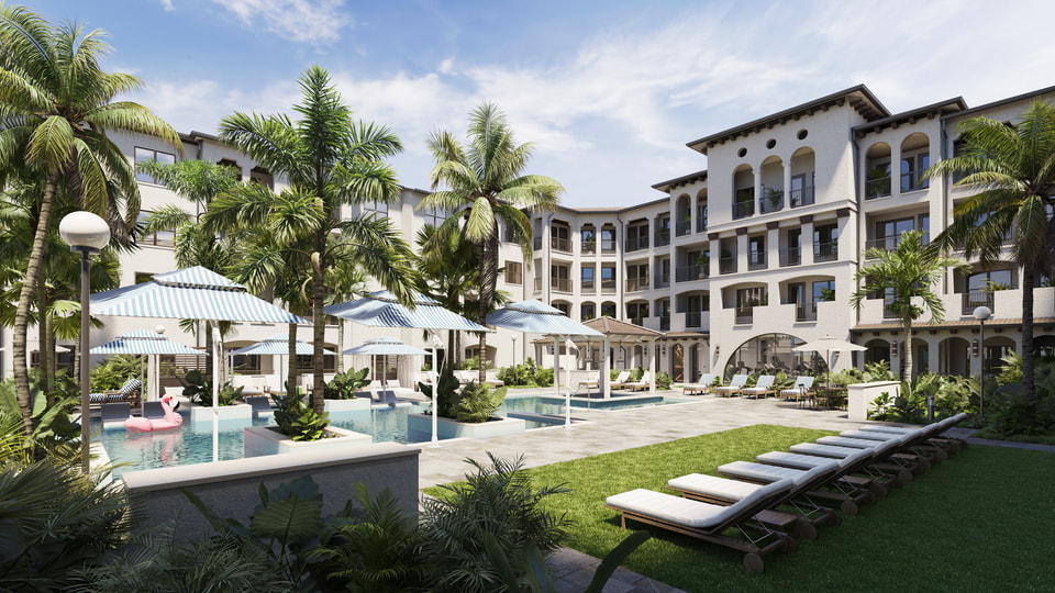 Cortland ChampionsGate — Exterior pool rendering