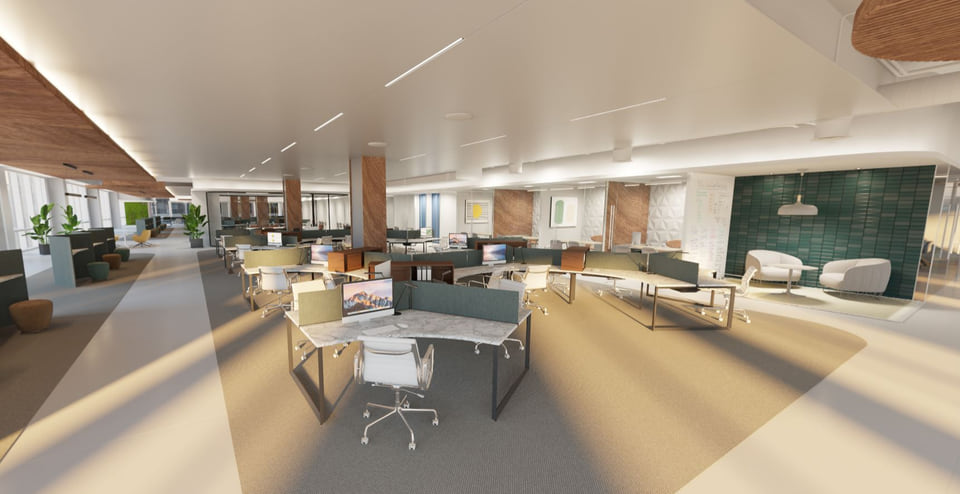 55 M Street SE — Common area rendering