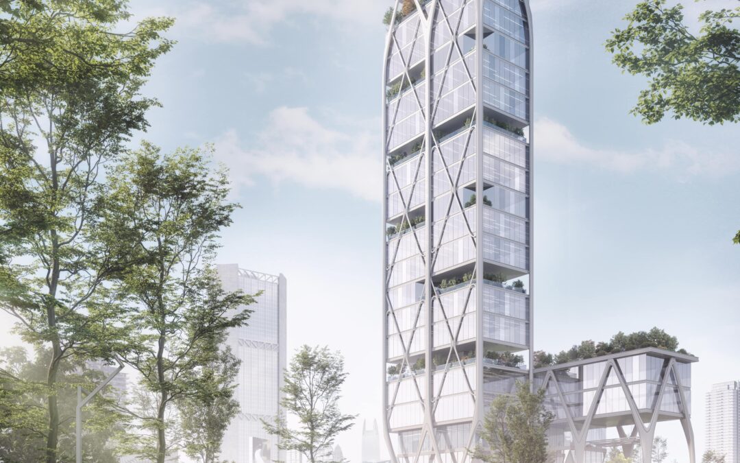 High rise Ecology rendering by Radical Galaxy Studio