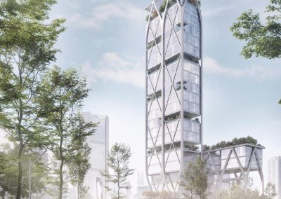 High rise Ecology rendering by Radical Galaxy Studio