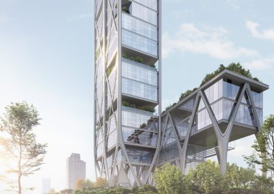 High rise Ecology rendering by Radical Galaxy Studio