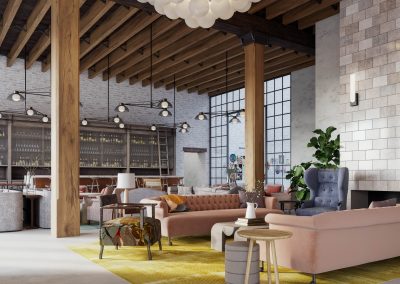 Marriott Autograph Hospitality Rendering Montgomery rendered by Radical Galaxy Studio