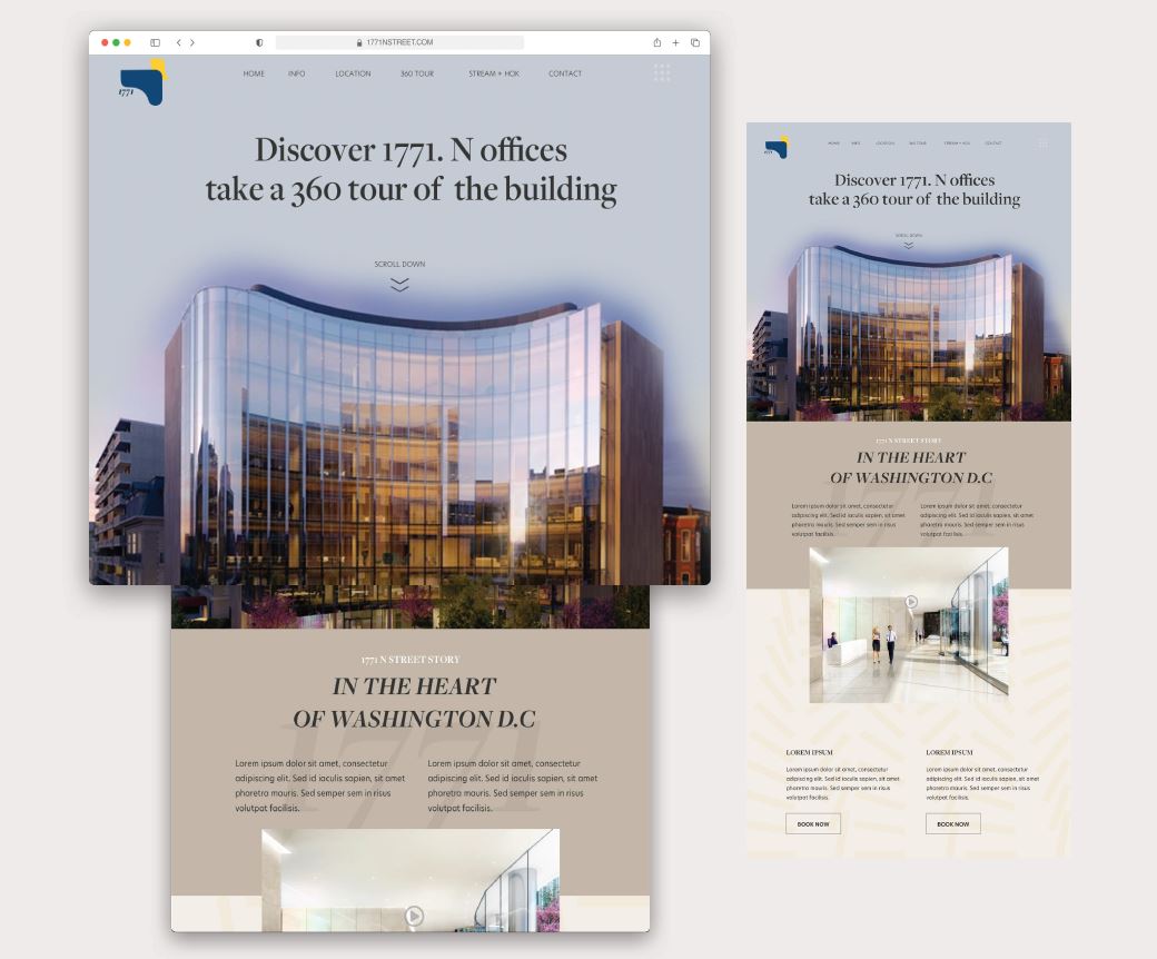 commercial real estate website branding in washington dc