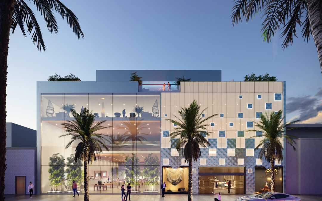 360 N Rodeo Drive Retail Rendering created by Radical Galaxy Studio, used to market a property.