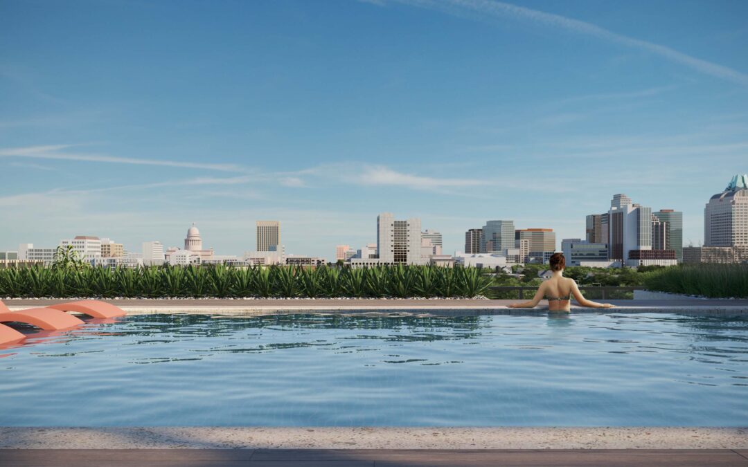 Condominium rendering of the Colorfield in Austin Texas by Radical Galaxy Studio