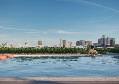 Condominium rendering of the Colorfield in Austin Texas by Radical Galaxy Studio