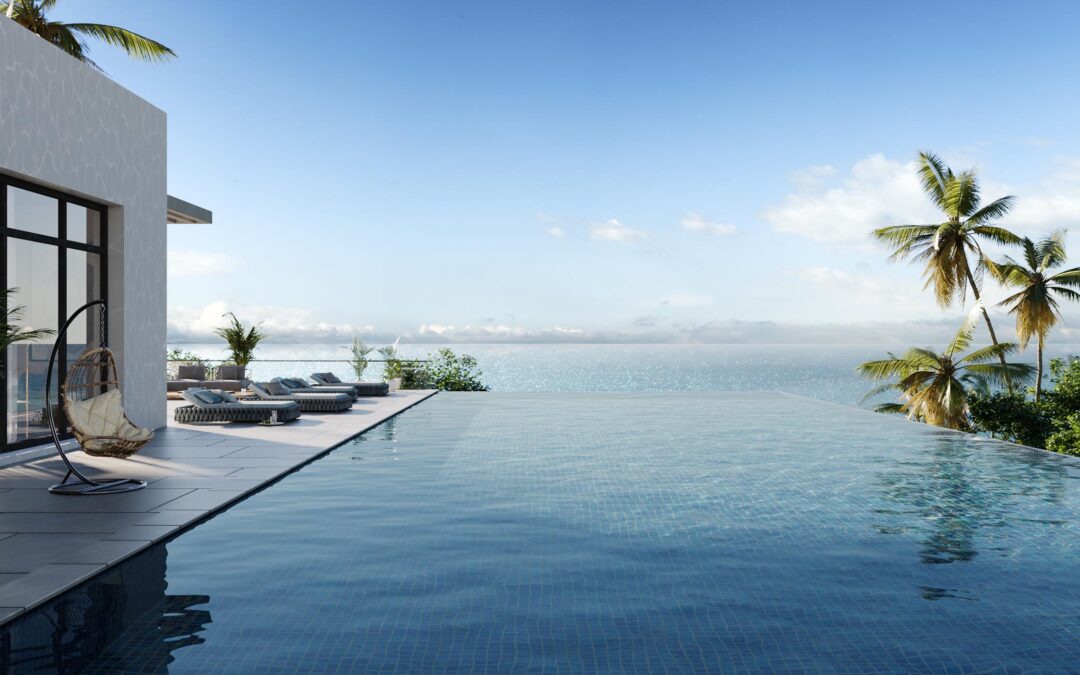Single Family home Rendering overlooking the atlantic ocean