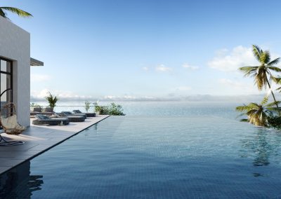 Single Family home Rendering overlooking the atlantic ocean