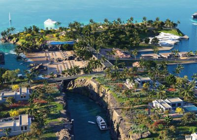 custom homes rendering overlooking the ocean