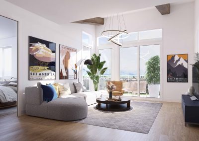 Multi-family rendering created by radical galaxy studio in Bozeman Montana