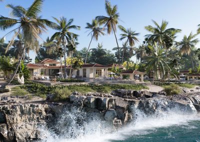 custom home rendering on the ocean