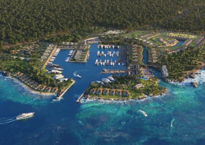 Masterplan Rendering of a Caribbean Island by Radical Galaxy Studio