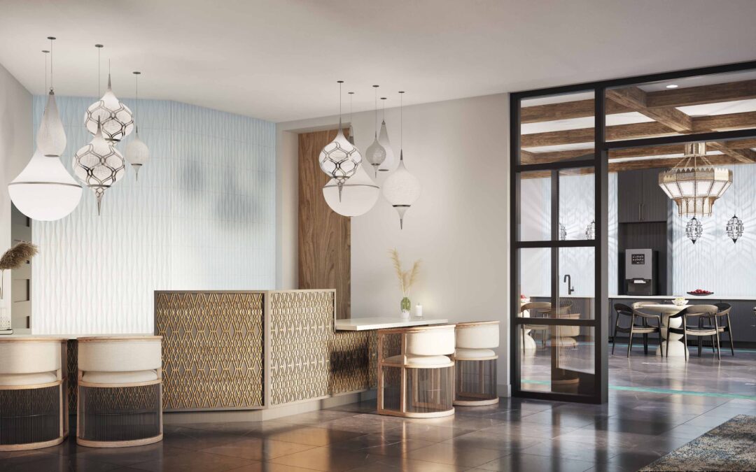 Leasing Center Multifamily rendering