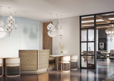 Leasing Center Multifamily rendering