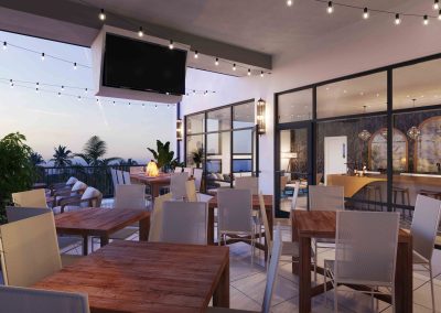 Rooftop Lounge Rendering Multifamily for Champions Gate