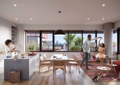 Interior Rendering Calgary, Canada Perkins+Will