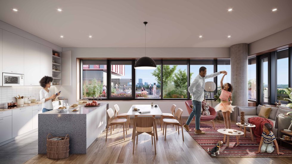 Interior Rendering Calgary, Canada Perkins+Will