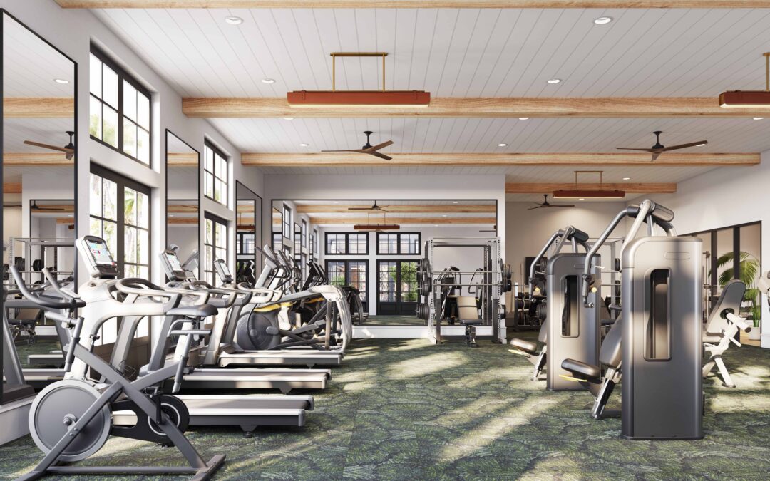 Multifamily Fitness Rendering - Cortland Colburn