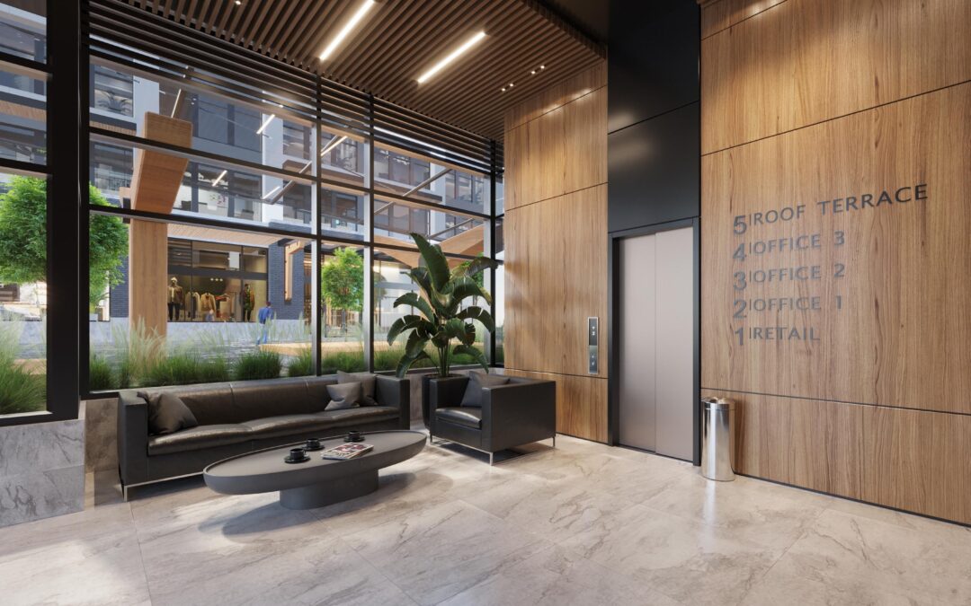 Vancouver Office Lobby Rendering