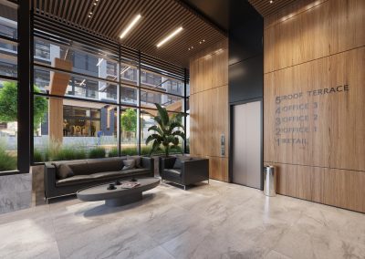 Vancouver Office Lobby Rendering