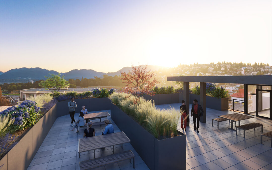 Rendering of Valeo in Vancouver Rooftop