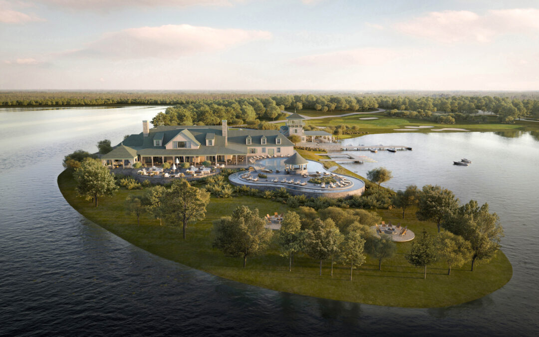 Rendering of a masterplan single family development