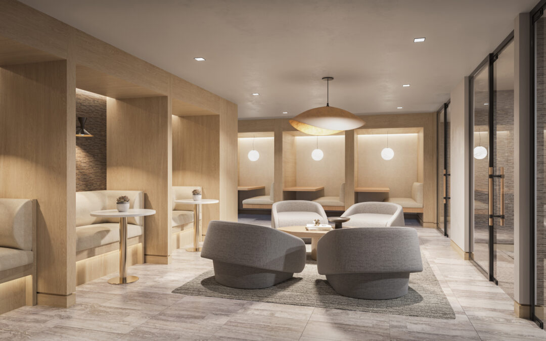 co-working space rendering for Carmel Partner Denizen project