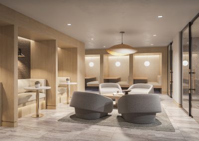 co-working space rendering for Carmel Partner Denizen project