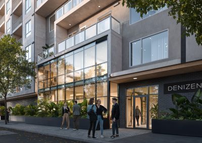 Exterior rendering for Carmel Partner Denizen San Diego project