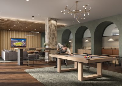 Multi-family rendering of carmel partners project created by radical galaxy studio
