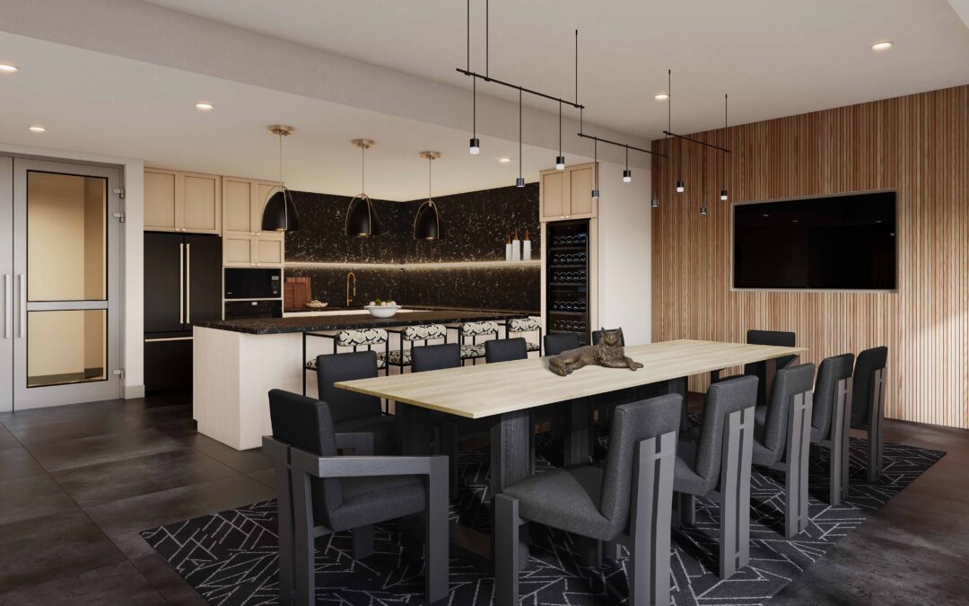 kitchen amenity in apartment complex in virginia