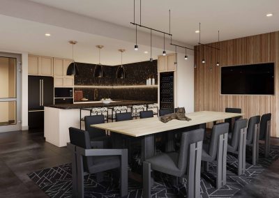 kitchen amenity in apartment complex in virginia