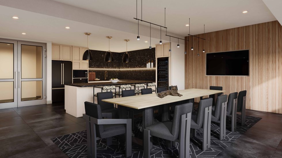 kitchen amenity in apartment complex in virginia
