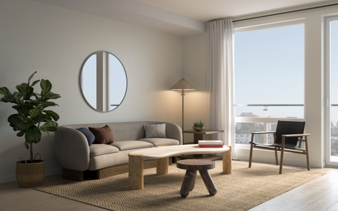 Radical Galaxy studio rendering architectural visualization service for apartment project.