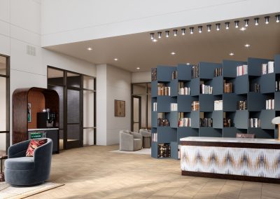 architectural visualization service created a rendering of a lobby in Arlington, Virginia